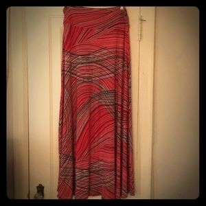 Colorful full length skirt